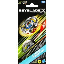 Setul Booster Pack Beyblade X care include 1 blat de tip Balance care se roteste in dreapta sunt necesare Beystadium si lansator vandute separat Lansati direct in lupta sau reconfigurati lama interschimbabile clichetul si bucatile acestui Booster Pack cu cele ale altor blaturi Beyblade X vandute separat pentru a va crea propriul Bey de neintrecut Beyblade X dispune de inovatia X-Celerator Gear System pentru a-ti imbunatati jocul Atunci cand echipamentul unui blat Beyblade X cupleaza 