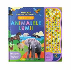 În aceast&259; carte vei înv&259;&539;a denumirile multor animale pe care vei putea s&259; le cau&539;i în scenele cu clapete Apoi apas&259; butoanele ca s&259; auzi cum se numesc &537;i ce sunete scot