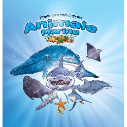 Prima mea enciclopedie Animale marine îi va introduce pe cei mici în lumea animalelor care tr&259;iesc în m&259;rile &351;i oceanele lumii sau în apropierea lor Cei mici vor afla care este talia unei balene cu ce se hr&259;nesc meduzele ce culoare are pisica de mare &351;i multe altele Vocabularul de la final vine ca o completare a întregii enciclopedii &351;i explic&259; unele cuvinte întâlnite de-a lungul celor 48 de pagini  