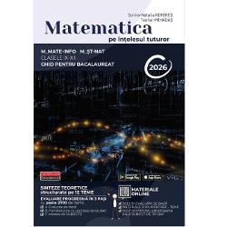 Descopera „Bacalaureatul pe intelesul tuturor” noul concept inovator de invatareSINTEZE TEORETICE – structurate pe teme conform programelor scolareEVALUARE PROGRESIVA IN 3 PASIA Evaluare de bazaB Familiarizare cu cerintele de tip BACC Modele de subiecte insotite de baremeSuport digital accesibil prin intermediul codurilor QR ce include– Materiale suplimentare – TEME– Solutii 