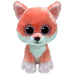 Jucarie de plus TY Beanie Boos - VIXEN vulpe portocalie 15 cm TY 37390
