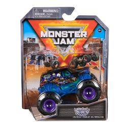 Masina oficiala a spectacolului Monster Jam Un vehicul hiper detaliat fidel eroilor spectacolului cu un aspect agresiv si suspensii realiste pentru a face cascadoriile intr-un mod cat mai spectaculos Macheta este metalica si foarte bine realizata Foarte rezistenta Monster Jam ofera mai multe detalii si grafica decat oricand Cu anvelopele oficiale BKT jante cromate stilizate si un sasiu autentic cu detalii cromate acest camion monstru intruchipeaza stilul si volanul omologului sau din 