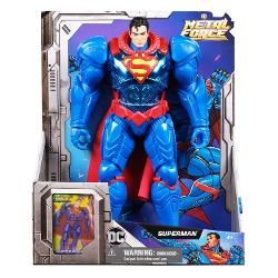 Pregateste-te pentru aventuri epice alaturi de Superman Eroul de Otel intr-o noua forma spectaculoasa Aceasta figura de actiune Metal Force aduce un plus de forta si tehnologie eroului tau preferat din universul DC Imbracat intr-o armura futurista albastru metalizat cu detalii rosii si simbolul iconic S stralucitor pe piept Superman este gata sa protejeze lumea de cele mai mari amenintari Cu o inaltime impresionanta de 30 cm figura este realizata cu o atentie exceptionala la detalii 