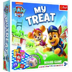 Recompensa mea este un joc vesel dedicat celor mai mici copii Ia parte la goana dupa bunatati Traieste o aventura uimitoare In compania personajelor Indragite din animatia Paw Patrol Jocul are un zar special cu labe datorita caruia poti juca ca 4 personaje diferite care cauta rasfat Atentie totusi la obstacole Ele va pot Ingreuna finalizarea sarciniiContinutul pachetului o placa 10 placi cu dulceata 9 placi cu obstacole 6 piese speciale pentru varianta a 2-a a jocului 4 pioni cu o 