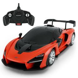 Copilul dumneavoastra se poate juca in voie cu masina cu telecomanda McLaren Senna scara 1 la 18 oferita de brandul international Rastar Nicio cursa nu este imposibil de castigat cu acesta masinuta replica oficiala cu licenta a modelului original construita cu mare atentie la detalii Masinuta are proportiile ideale pentru momente pline de distractie si amuzament avand dimensiunile in centimetri dupa cum urmeaza  26311971Masinuta functioneaza pe frecventa de 24GAlimentarea se face 
