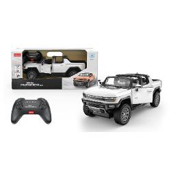 Copilul dumneavoastra se poate juca in voie cu masina cu telecomanda GMC HUMMER EV ALB scara 1 la 16 oferita de brandul international Rastar Nicio cursa nu este imposibil de castigat cu acesta masinuta replica oficiala cu licenta a modelului original construita cu mare atentie la detalii Masinuta are proportiile ideale pentru momente pline de distractie si amuzament avand dimensiunile in centimetri dupa cum urmeaza  40225175Masinuta functioneaza pe frecventa de 24GAlimentarea se 