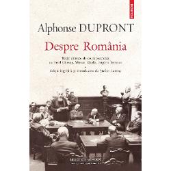 Traducere din limba francez&259; de Magda JeanrenaudPrestigios istoric al sensibilit&259;&539;ilor colective &537;i antropolog al sacrului Alphonse Dupront 1905-1990 a de&539;inut în România func&539;iile de director al Institutului Francez din Bucure&537;ti &537;i de consilier cultural 1932-1941 iar în anul 2006 a fost ales post-mortem membru al Academiei Române Volumul îngrijit de istoricul &536;tefan Lemny cuprinde toate textele 