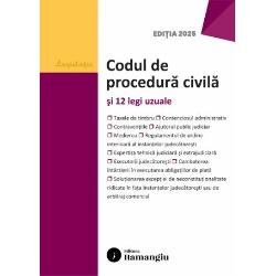Codul de procedura civila si 12 legi uzuale cuprinde textul la zi al Codului de procedura civila iar in extras sunt redate dispozitiile tranzitorii si de punere in aplicare din Legea nr 762012 si din Legea nr 22013 In plus contine integral sau in extras 10 dintre cele mai uzuale acte normative care intregesc cadrul legal al procedurii civile Regulamentul de ordine interioara al instantelor judecatoresti contenciosul administrativ regimul juridic al contraventiilor taxele de 