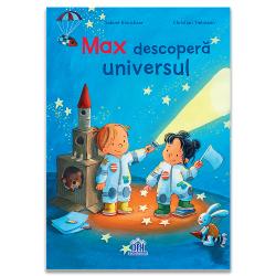 Max &537;i prietena lui Paula pornesc într-o aventur&259; cosmic&259; plin&259; de imagina&539;ie &537;i descoperiri Dorin&539;a lor de a zbura pe Lun&259; îi poart&259; într-un joc fascinant care se împlete&537;te cu explica&539;ii reale despre spa&539;iu Soare Lun&259; &537;i planetele din sistemul solar Cu ajutorul p&259;rin&539;ilor &537;i al fratelui s&259;u mai mare Felix Max afl&259; de ce avem zi &537;i noapte cum se schimb&259; 
