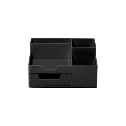 Num&259;r compartimente 5Dimensiune 185 x 15 x 9 cmMaterial plastic durabilCuloare negruAcest suport de birou este ideal pentru organizarea stilourilor creioanelor markerelor agrafelor noti&539;elor autoadezive &537;i a altor accesorii mici Designul s&259;u compact &537;i modern se potrive&537;te perfect pe orice birou economisind spa&539;iu &537;i aducând un plus de stil Materialul din plastic de 