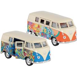 Masina Volkswagen T1 bus 1963 134 115 cmImportant Pretul afisat este per bucata Acetst produs este disponibil in mai multe variante Nu se poate alege modelulculoarea se livreaza aleatoriu in functie de disponibilitatea din stoc