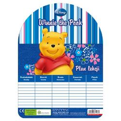Orar Winnie The PoohOrarul face parte din colectia de articole pentru gradinita si scoala Winnie The PoohPe fata orarul are imprimat cel mai iubit ursulet Winnie the PoohDimensiuni185x001x25 cm