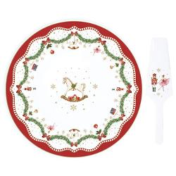 Serve&537;te pr&259;jiturile &537;i deserturile de s&259;rb&259;toare cu stil &537;i elegan&539;&259; folosind acest set rafinat din colec&539;ia Magie de Noël de la Easy Life Realizat din por&539;elan fin setul include 