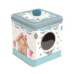 Adaug&259; o not&259; de farmec &537;i veselie decorului t&259;u de s&259;rb&259;tori cu aceast&259; cutie metalic&259; adorabil&259; din colec&539;ia Sweet Christmas de la Easy Life Realizat&259; din material de 