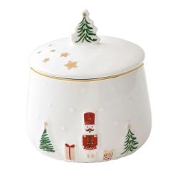 Adaug&259; un strop de elegan&539;&259; &537;i farmec de iarn&259; în buc&259;t&259;ria ta cu acest borcan din por&539;elan fin parte din colec&539;ia Let it Snow de la Easy Life Realizat din por&539;elan de înalt&259; 