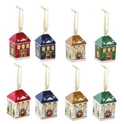 Adaug&259; un strop de magie s&259;rb&259;torilor cu aceste decora&539;iuni din ceramic&259; în form&259; de c&259;su&539;&259; festiv&259; parte din colec&539;ia Festive Avenue de la Easy Life Fiecare c&259;su&539;&259; este un detaliu delicat perfect pentru a completa bradul 