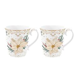 Savureaz&259; b&259;utura preferat&259; într-o can&259; elegant&259; din por&539;elan fin parte din colec&539;ia White Elegance de la Easy Life Can&259; alb&259; decorat&259; cu motive aurii strong data-start341 