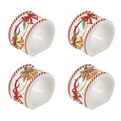 Completeaz&259; masa de s&259;rb&259;tori cu acest set elegant de 4 inele din por&539;elan pentru &537;erve&539;ele parte din colec&539;ia Christmas Tale de la Easy Life Realizate din por&539;elan de înalt&259; calitate &537;i cu 