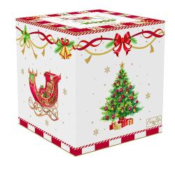 Adaug&259; o not&259; de magie în decorul t&259;u de s&259;rb&259;tori cu acest elegant borcan pentru biscui&539;i din colec&539;ia Christmas Tale de la Easy Life Realizat din por&539;elan fin de înalt&259; calitate borcanul 