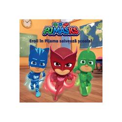 Seria Eroi în PijamaRomeo a furat echipamentul sportiv &537;i a copiat puterile Bufni&539;eiDar Bufni&539;a nu vrea s&259;-&537;i împart&259; puterile cu nimeni - nici m&259;car cu prietenii ei &536;opi &537;i PisoiVor reu&537;i Eroii în Pijama s&259; lucreze împreun&259; &537;i s&259; salveze &537;coala