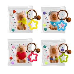 Aceast&259; capibara moale si super dr&259;gu&539;&259; este perfect&259; de strâns &537;i strâns – cu un efect calmant antistres Ambalat&259; într-o pung&259; cu fermoar de înalt&259; calitate cu confetti &537;i pompoane atr&259;g&259;toare &537;i un breloc practic cu o stea dulce &537;i un clopo&539;el Perfect&259; pentru gen&539;i rucsacuri sau ca un cadou adorabil Ambalat&259; într-o pung&259; la îndemân&259; cu 