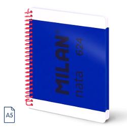 Caietul A5 MILAN nata&reg; cu spir&259; &537;i 80 de file velin foi albe este alegerea ideal&259; pentru cei care apreciaz&259; libertatea total&259; &icirc;n scris sau desen Datorit&259; formatului A5 compact caietul este u&537;or de transportat &537;i potrivit pentru utilizare zilnic&259; la &537;coal&259; birou sau &icirc;n activit&259;&539;i creativeH&acirc;rtia velin de calitate superioar&259; 
