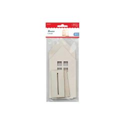 Construie&537;te decoruri de poveste u&537;or &537;i creativ&127968; Set de construc&539;ie simplu &537;i creativ – 2 c&259;su&539;e din lemn natural cu piese gata decupate pentru asamblare rapid&259;&127912; Personalizare 