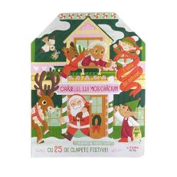 Num&259;r&259; zilele pân&259; la Cr&259;ciun cu aceast&259; carte magic&259; de advent cu clapeteDeschide o nou&259; clapet&259; festiv&259; în fiecare zi din 1 pân&259; pe 25 decembrie &537;i vei descoperi ce pun la cale Mo&537;ul &537;i spiridu&537;ii lui în perioada dinaintea Cr&259;ciunului