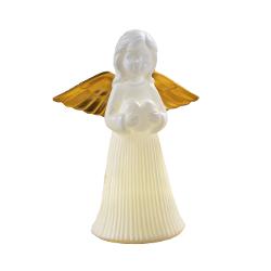 O decora&539;iune plin&259; de gra&539;ie acest îngera&537; din por&539;elan aduce o not&259; de serenitate &537;i rafinament în orice înc&259;pere Realizat din por&539;elan cu detalii delicate &537;i finisaj elegant îngera&537;ul este iluminat din interior cu strong data-start484 