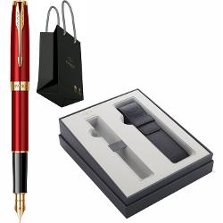 ccesorii din alama placate cu aur de 23K prin tehnologie PVD Physical Vapor Deposition SystemsClip din otel inoxidabil placat cu aur de 23K prin tehnologie PVD Physical Vapor Deposition SystemsCapac din alama lacuit cu multiple straturi de lac rosu luciosCorp din alama lacuit cu multiple straturi de lac rosu luciosGrip din rasina acrilica pretioasa de culoare neagraPenita din otel inoxidabil placat cu aur de 23K prin tehnologie PVD Physical 