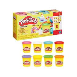 Pachetul Play-Doh cu 8 bucati este excelent pentru o multime de activitati creative diferite pentru copiii de la 2 ani in sus Copiii isi pot stimula imaginatia si simturile cu ajutorul a 8 culori fiecare in cutii de 85 de grame Alegeti aceste culori pentru jucarii senzoriale tactile materiale pentru artizanat sau o reumplere pentru seturile lor de joaca Play-Doh preferate vandute separat