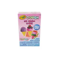 Transforma joaca intr-o aventura delicioasa cu setul Crayola Dough - Ice Cream Cones Acest set creativ contine tot ce are nevoie un mic cofetar pentru a modela inghetate colorate si haioase Cu 3 cutii de plastilina 2 oz fiecare o forma pentru inghetata pe bat un bat de inghetata 2 cornete si o unealta de modelare copiii pot crea deserturi imaginare in nenumarate feluri Ideal pentru micii artisti de la 3 ani in sus acest set incurajeaza joaca creativa si dezvoltarea abilitatilor 