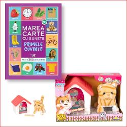Un set adorabil care îmbin&259; înv&259;&539;area cu joaca Include cartea bestseller „Bebe înva&539;&259; Marea carte cu sunete” plin&259; de imagini &537;i sunete captivante &537;i pisica interactia de plu&537; partenerul perfect pentru momente vesele &537;i educative&127873; strong 