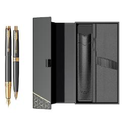 Set cu pix si stilou Parker Aster Black