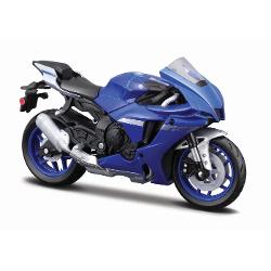 Traieste experienta supersport la scara redusa cu aceasta motocicleta in miniatura YAMAHA parte din gama exclusivista Maisto Special Edition Reprodusa la scara 118 aceasta replica surprinde perfect spiritul unei legende pe doua roti recunoscuta pentru viteza agilitate si designul agresiv Construita din metal turnat die-cast cu elemente din plastic de calitate motocicleta impresioneaza prin atentia la detalii carenaj aerodinamic motor fin conturat suspensii realiste si evacuare 
