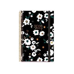 Agenda cu spira Miquelrius Activa 117x182 mm datata saptamanal Noir Garden Natura MR38298