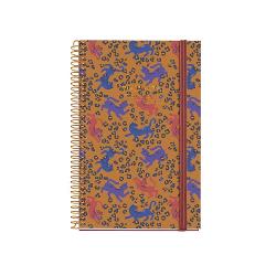Agenda cu spira Miquelrius Activa 117x182 mm datata zilnic Leopard Natura MR38525