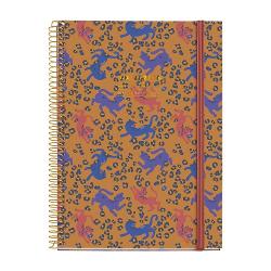Agenda cu spira Miquelrius Plus 155x213 mm datata saptamanal Leopard Natura Natura MR34536