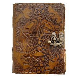 Jurnal Vintage dimensiune 175 x 125 cm coperti din piele naturala cusute manual hartie lucrata manual din bumbac inchizatoare metalica tip ancora