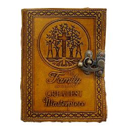 Jurnal Vintage dimensiune 175 x 125 cm coperti din piele naturala cusute manual hartie lucrata manual din bumbac Inchizatoare metalica tip ancora