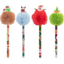 Adaug&259; un strop de magie în scrisul t&259;u cu rollerul PomPom Happy Color Cerneala termosensibil&259; î&539;i permite s&259; corectezi u&537;or orice gre&537;eal&259; — pur &537;i simplu &537;terge textul prin frecare iar pagina r&259;mâne impecabil&259; Fiecare roller are un design vesel decorat cu pompoane tematice de Cr&259;ciun &537;i patru modele diferite de 