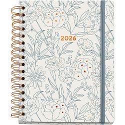 Agenda cu spira Miquelrius Plus 160x218 mm datata saptamanal Bouquet Arno Dufour MR34568