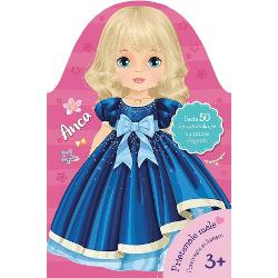 Prietenele mele Anca Potriveste si lipesteSalut draga prietenaMa bucur ca ne-am intalnit Eu sunt AncaAcum le vei putea cunoaste si pe celelalte prietene ale mele Oana Tina Mara Anda Mia Geta Aura Ela Dana si ne vom distra de minune impreuna Noua ne place sa ne vizitam una pe cealalta sa ne plimbam sa ne jucam Adoram sa probam si sa asortam tot felul de tinute elegante rochite fustite bluzite pantofiori si accesorii Ne-am bucura sa putem face 