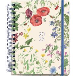 Agenda cu spira Miquelrius Plus 160x218 mm datata saptamanal Garden Entredos MR26