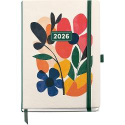 Agenda cu spira Miquelrius Plus 155x213 mm datata zilnic Mini Garden Natura MR22722