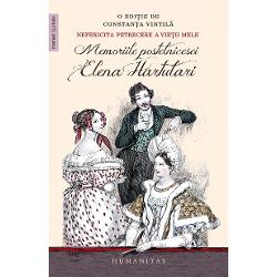 Edi&355;ie îngrijit&259; introducere &537;i note de Constan&355;a Vintil&259; Amintirile Elenei Hartulari sunt prima oper&259; autobiografic&259; feminin&259; cunoscut&259; din cultura român&259; Memoriile ei ne poart&259; prin culisele unei lumi pe care o &537;tim mai bine din comediile lui Alecsandri Într-o limb&259; savuros arhaic&259; &537;i surprinz&259;tor neologic&259; documentând realitatea sociologic&259; a unor 