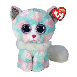 Jucarie de plus TY Beanie Boos - Opal pisica pastel 24 cm TY 37288
