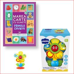 Descoper&259; combina&539;ia perfect&259; între joac&259; &537;i înv&259;&539;areInclude cartea bestseller „Bebe înva&539;&259; Marea carte cu sunete” plin&259; de imagini colorate &537;i sunete care stimuleaz&259; curiozitatea copilului strong 