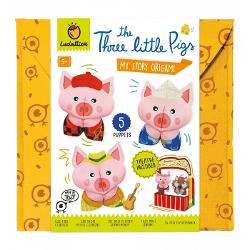 Set de Teatru de P&259;pu&537;i Origami – Cei Trei Purcelu&537;i 5 aniIntr&259; în lumea fascinant&259; a pove&537;tilor cu setul nostru original de jocuri inspirat de povestea „Cei Trei Purcelu&537;i” Acest set creativ transform&259; copiii în adev&259;ra&539;i povestitori oferindu-le posibilitatea de a crea personaje de basm precum purcelu&537;ii &537;i lupul folosind tehnici de pliere origami &537;i de a le pune în scen&259; 