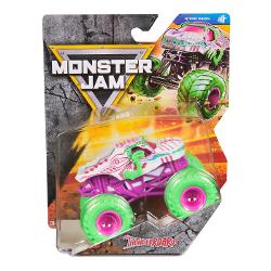 Masina oficiala a spectacolului Monster Jam Un vehicul hiper detaliat fidel eroilor spectacolului cu un aspect agresiv si suspensii realiste pentru a face cascadoriile intr-un mod cat mai spectaculos Macheta este metalica si foarte bine realizata Foarte rezistenta Monster Jam ofera mai multe detalii si grafica decat oricand Cu anvelopele oficiale BKT jante cromate stilizate si un sasiu autentic cu detalii cromate acest camion monstru intruchipeaza stilul si volanul omologului sau din 